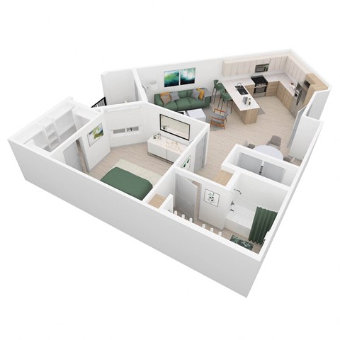 1 Bed - 1 Bath |826 sq.ft. A2